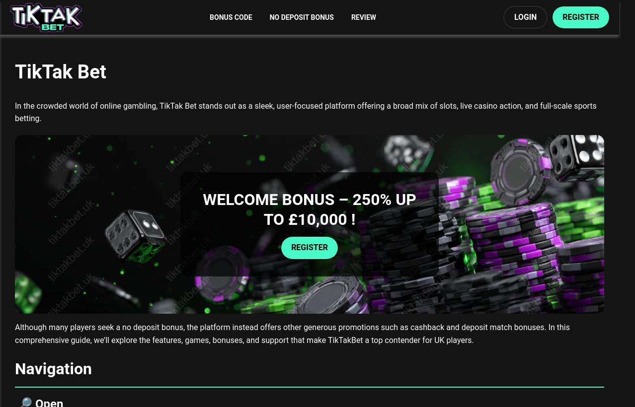 A detailed review of the various payment methods accepted by TikTak Bet