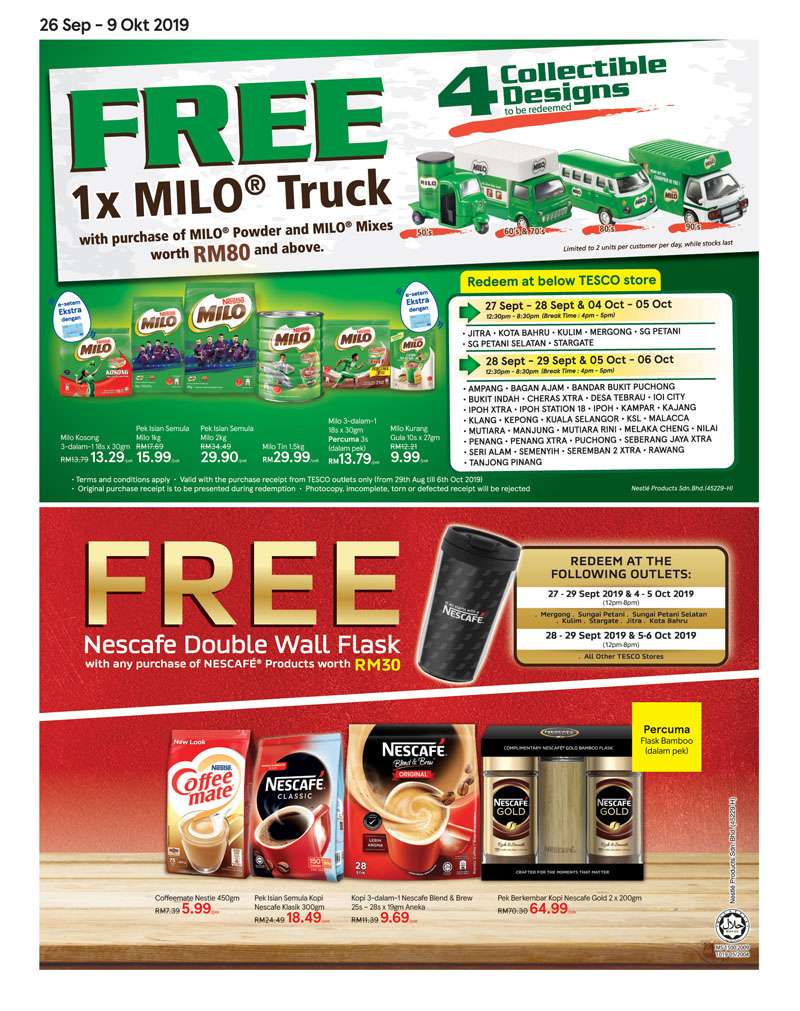 Tesco Malaysia Weekly Catalogue (26 September 2019 - 2 October 2019)