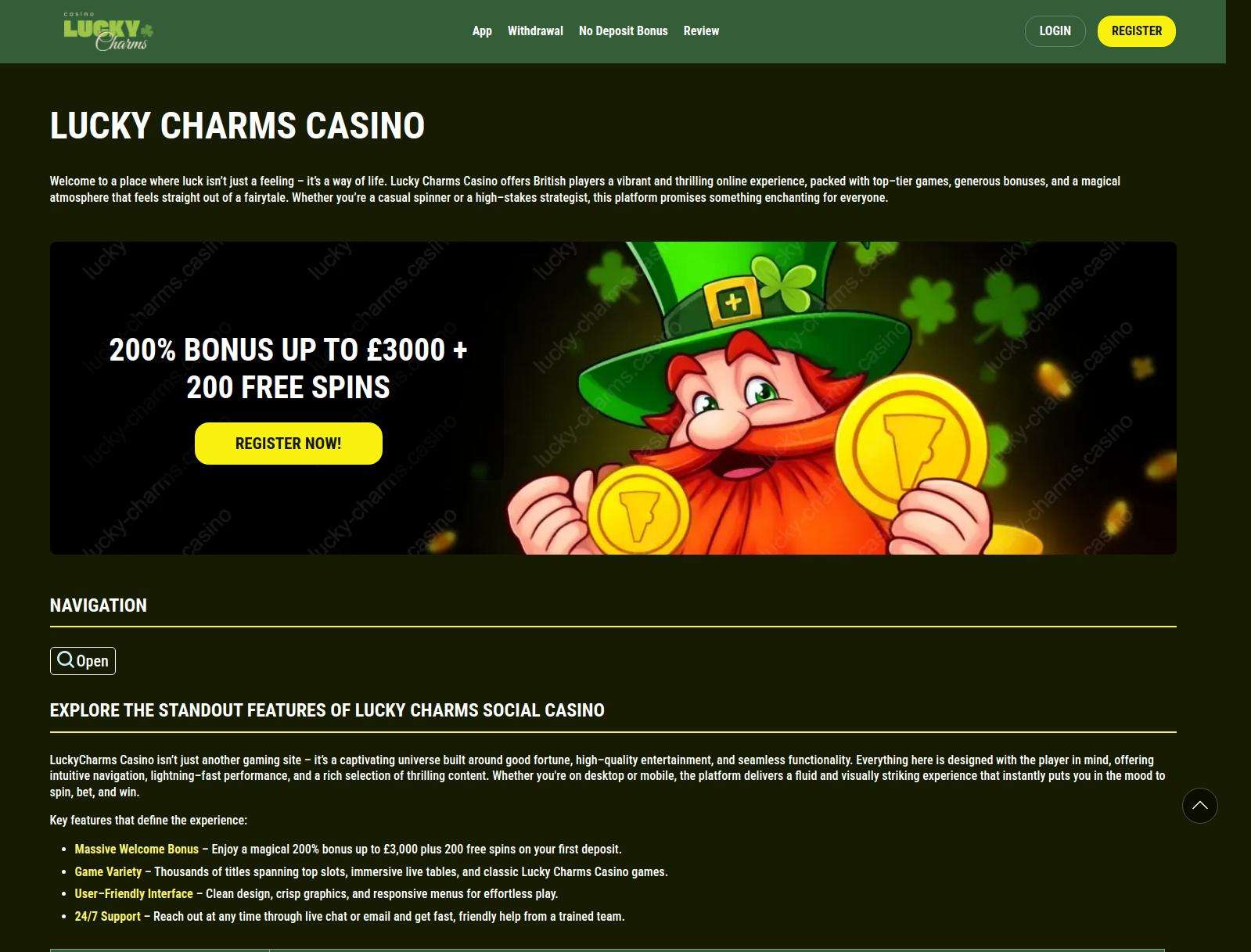 Lucky Charms Casino Deposit Methods UK Cards PayPal And Bank Transfer