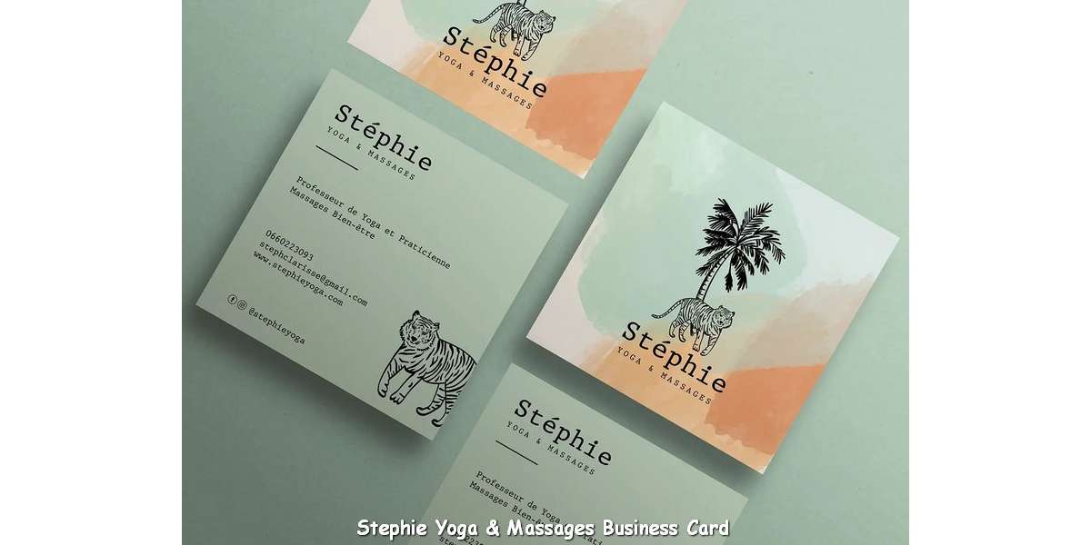 Stephie Yoga & Massages Business Card