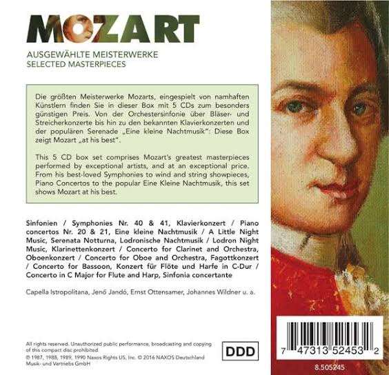 مختارات من موسيقى المؤلف الموسيقي النمساوي الشهير أماديوس موزارت