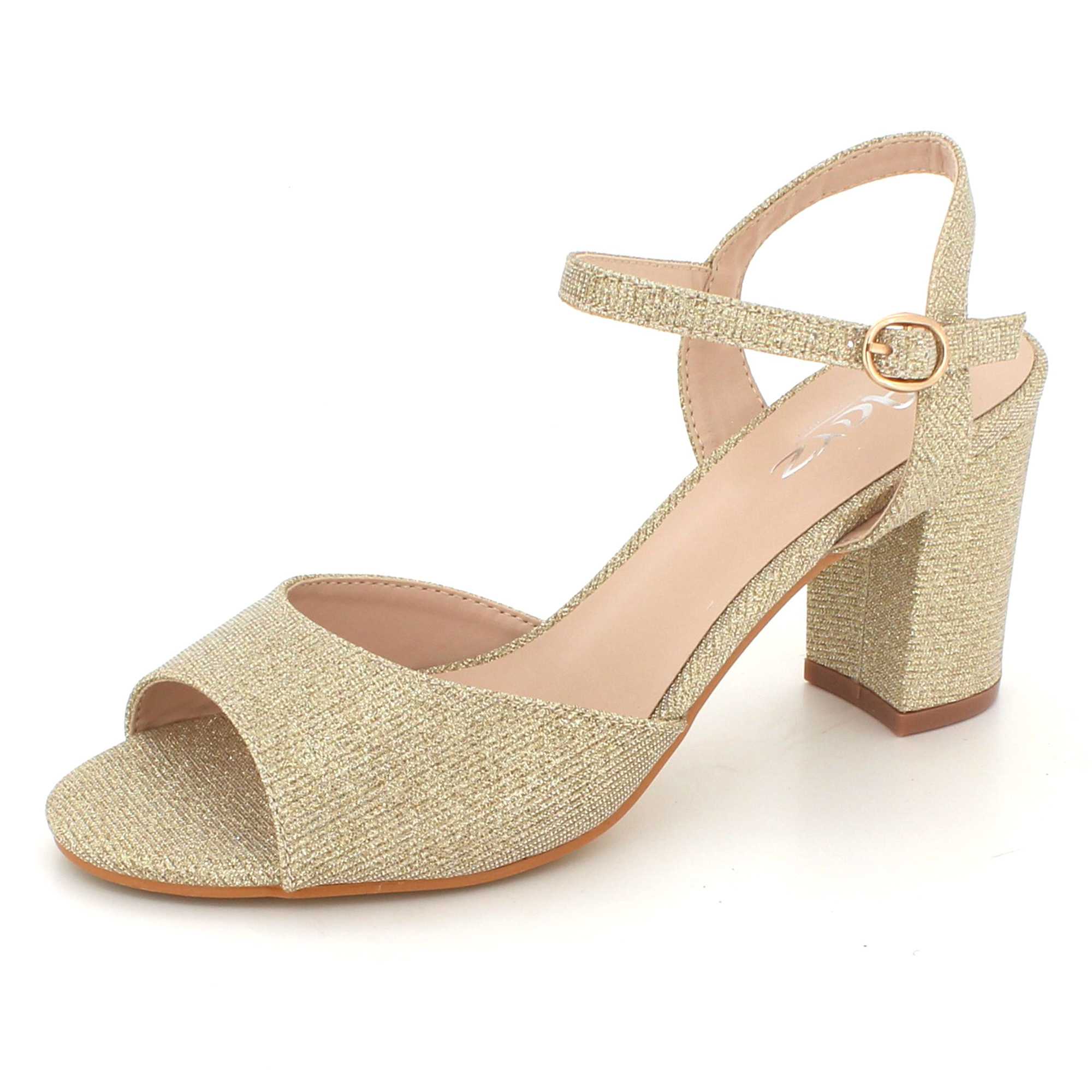 Women Sandals Evening Wedding Party Prom Diamante Bridal Ladies Block Heel Shoes