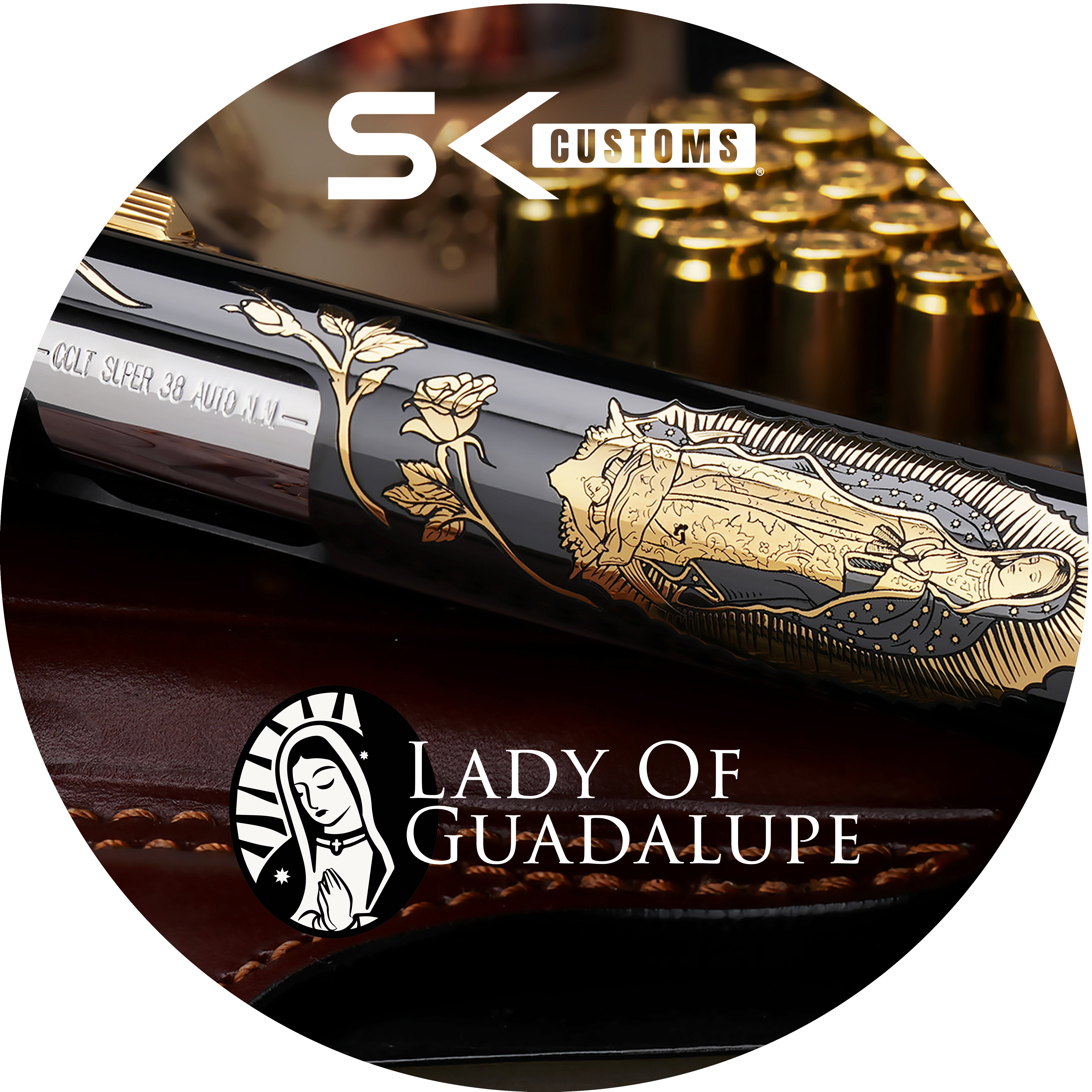 SK CUSTOMS COLT 1911 38 Super LADY OF GUADALUPE LIMITED EDITION #002 OF 300-img-13