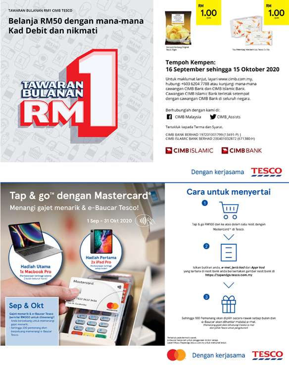 Tesco Malaysia Weekly Catalogue (1 October - 14 October 2020)