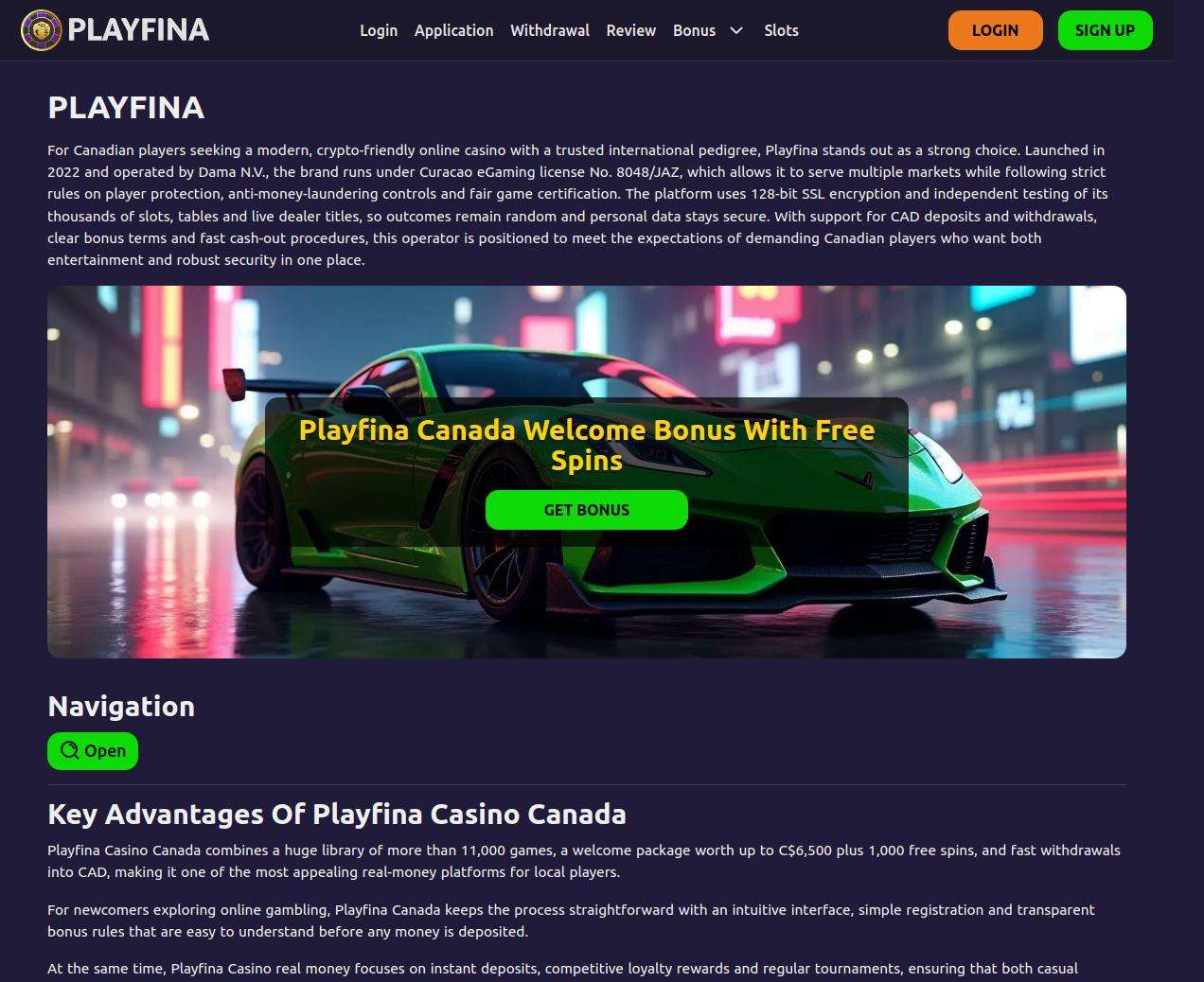 Playfina Casino Canada Registration: How To Sign Up And Verify Account  