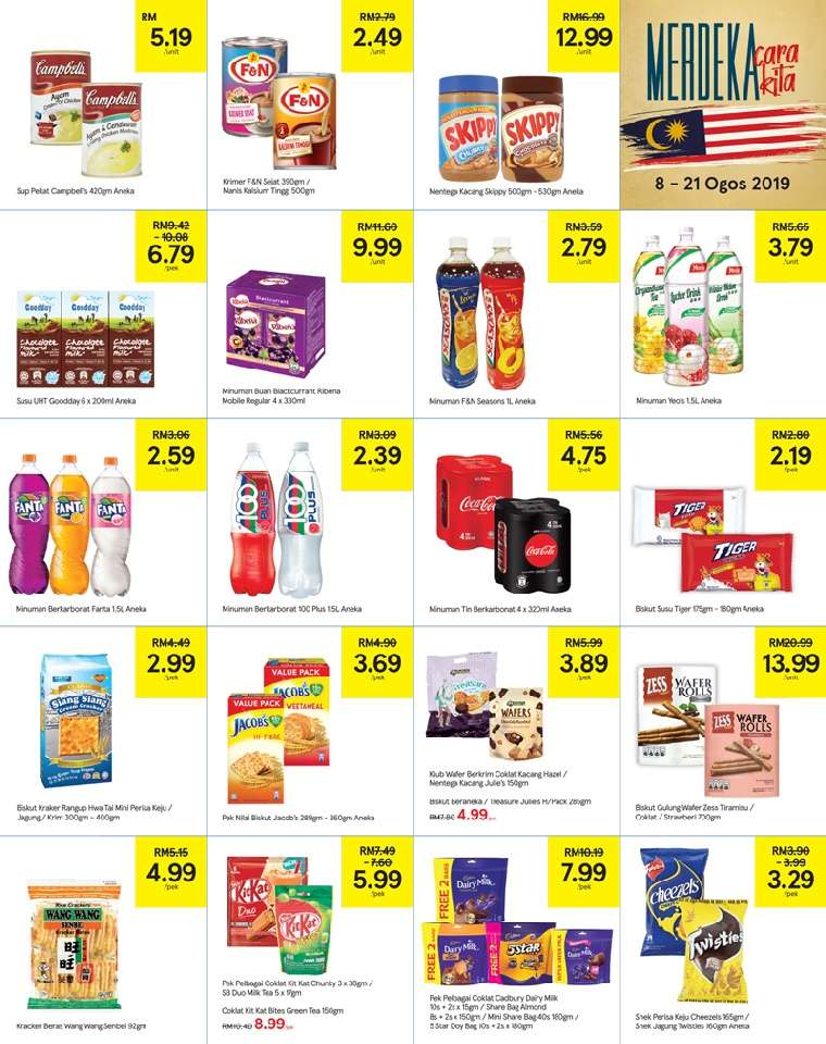 Tesco Malaysia Weekly Catalogue (8 August 2019 - 14 August 2019)