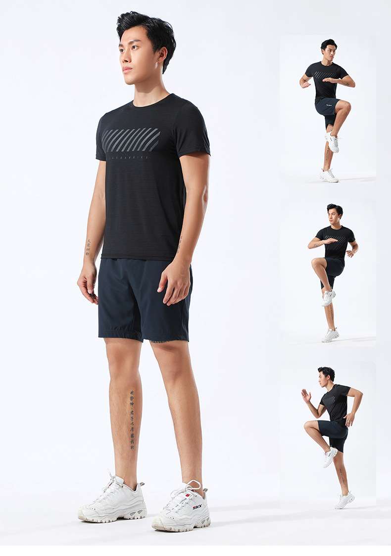 Men's sports shorts outdoor marathon shorts five-point pants men's casual breathable men's five-point pants trendy men