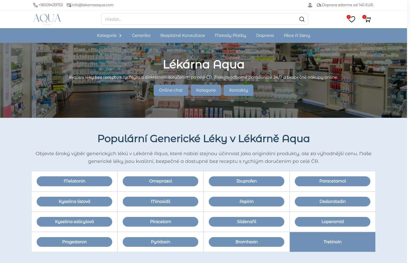 Zákaznický servis Lékárna Aqua: Co můžete očekávat