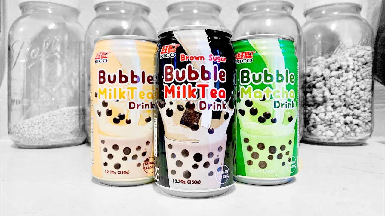 Bubble Milk Tea Drink Can

