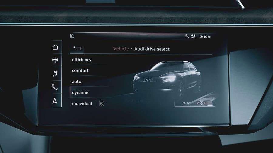 Audi e-tron Sportback drive select