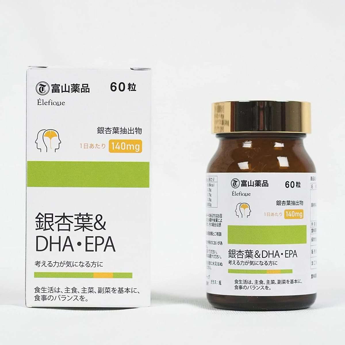 富山薬品　イチョウ葉+DHA 60粒