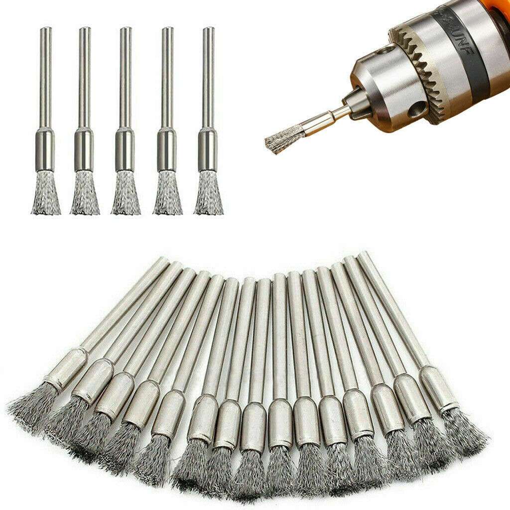 45X Stainless Steel Wire Brush For Dremel Rotary Die Grinder Removal Stainless Steel Rotary Wire Brush