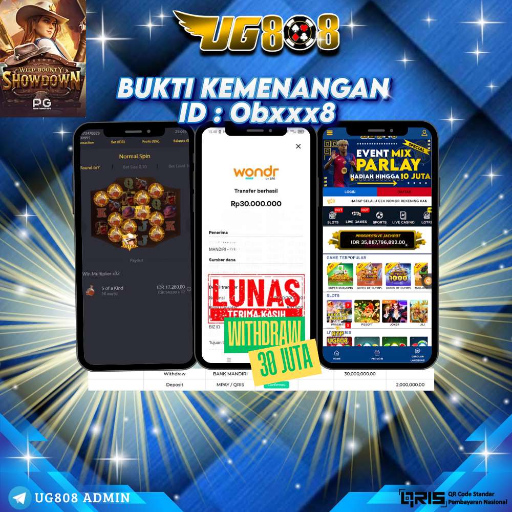 JACKPOT SLOT !! MENANG BESAR DI WILD BOUNTY SHOWDOWN DI PROVIDER PGSOFT SEBESAR Rp 30.000.000 HANYA DI UG808 DIBAYAR SECEPAT KILAT !!
