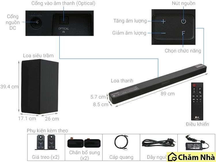 Loa soundbar LG được thiết kế thông minh