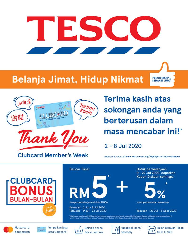 Tesco Malaysia Weekly Catalogue (2 July - 8 July 2020)