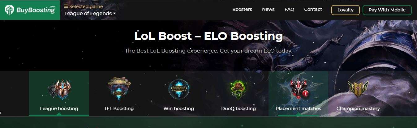 LoL Elo Boost – League of Legends Service
