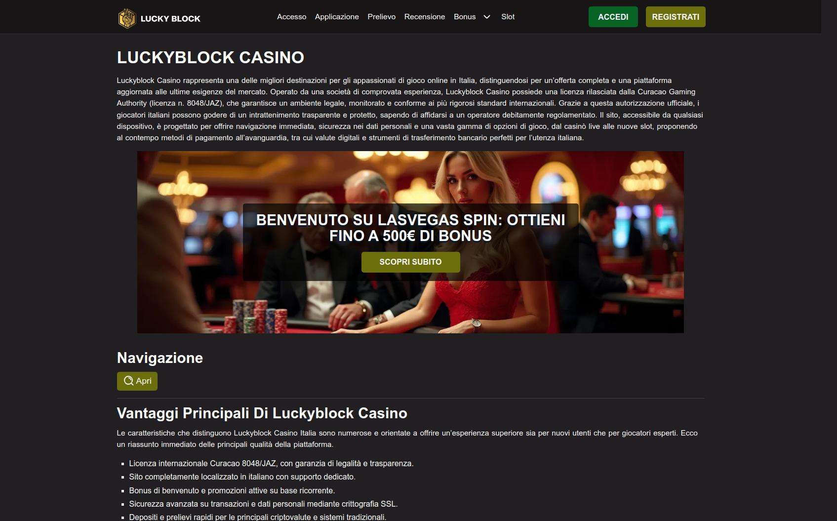 Bonus Senza Deposito Lucky Block Casino In Italia: Come Funziona E Quando Conviene
