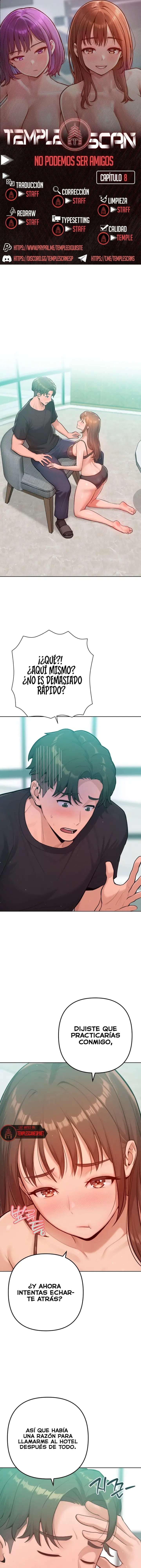 Nunca solo amigos - Capítulo 8 - Página 1 - Cartel Manhwa | Sumérgete en Historias Sin Límites