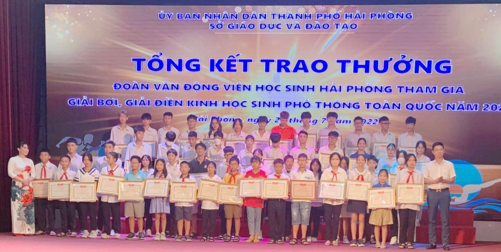 Chúc mừng em Phạm Văn Đăng Bảo đã đạt những thành tích cao trong các hội thi bơi lội của thành phố Hải Phòng năm 2022
