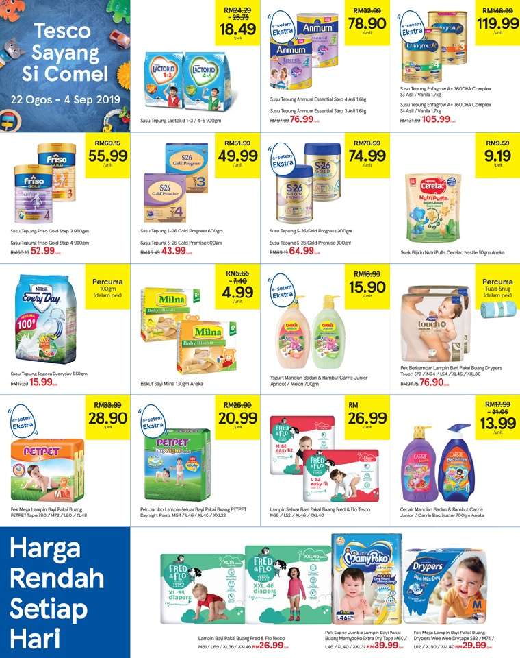 Tesco Malaysia Weekly Catalogue (22 August 2019 - 28 August 2019)