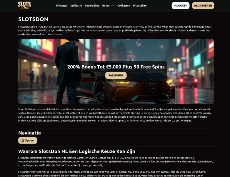 SlotsDon Registration Steps For Players In The Netherlands  