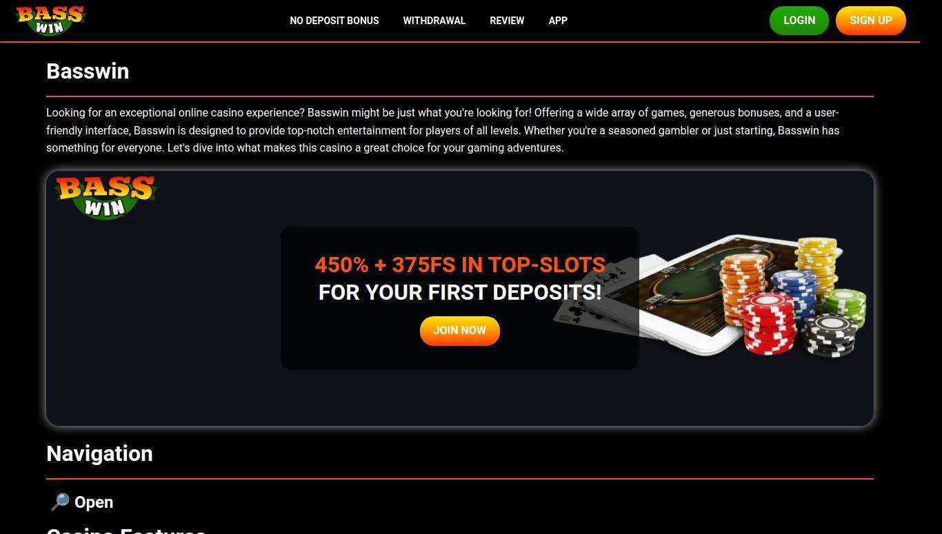 Basswin Casino Mobile App And Browser Play In United Kingdom: Performance And Features