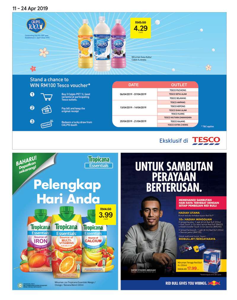 Tesco Malaysia Weekly Catalogue (11 April 2019 - 17 April 2019)