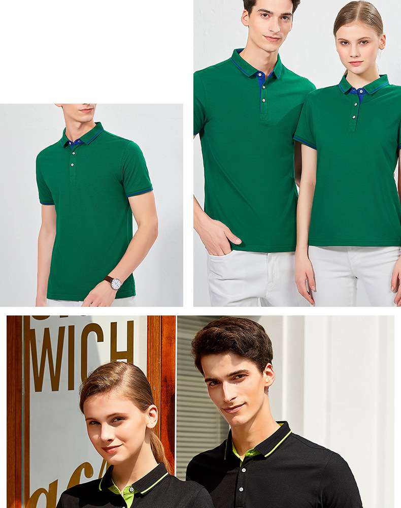 Summer short-sleeved polo shirt men's mulberry silk shirt advertising shirt T-shirt printed logo work clothes cultural shirt women