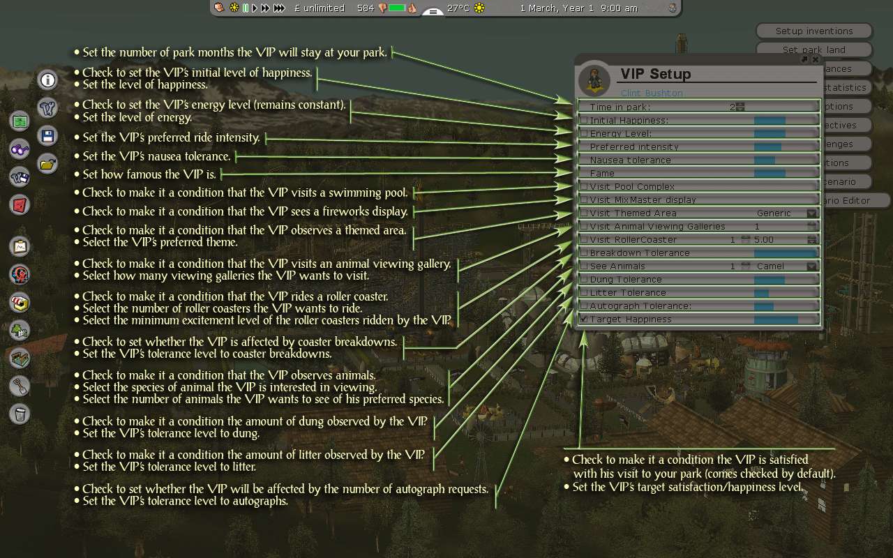 Image 05, FAQ, Our VIP Blue Book - Screenshot Displaying How To Set Up VIP's In Scenario Editor, Page 2