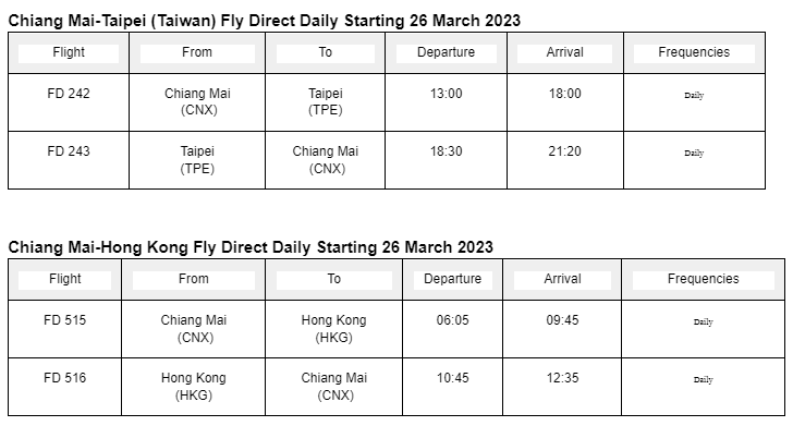 flight schedule