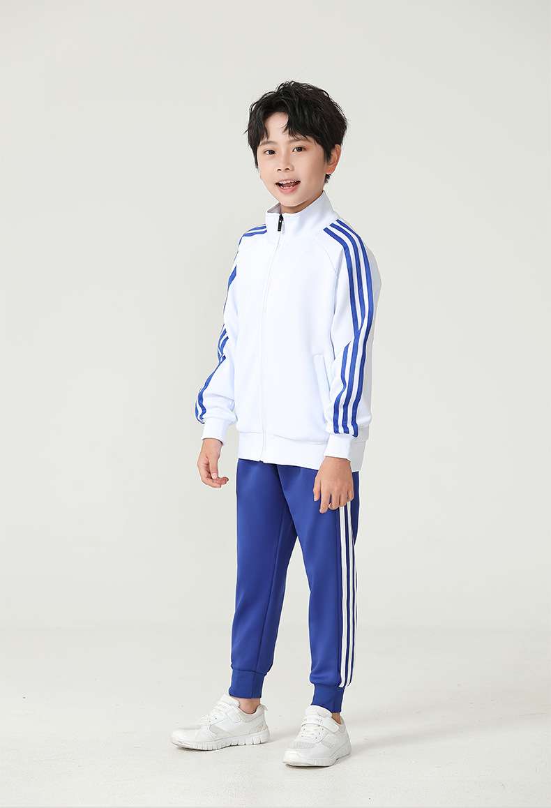 Guangzhou Youguan Clothing Boys Suit Couple Casual Suit Two-piece Winter Three-Strip Bar Sportswear Complete Set