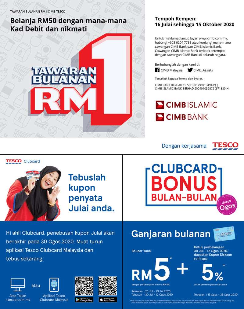 Tesco Malaysia Weekly Catalogue (6 August - 19 August 2020)
