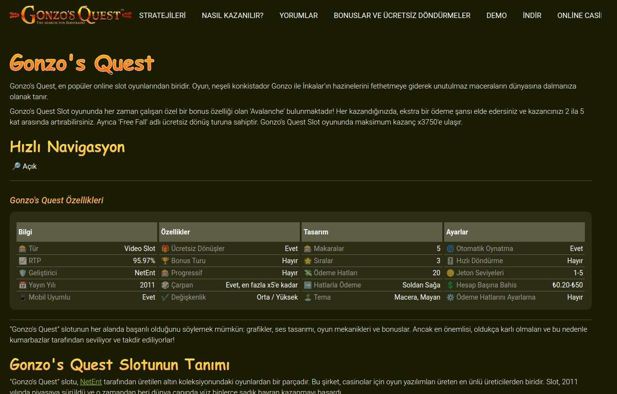Evaluating Customer Support Services Offered by Gonzos Quest for Turkish Players