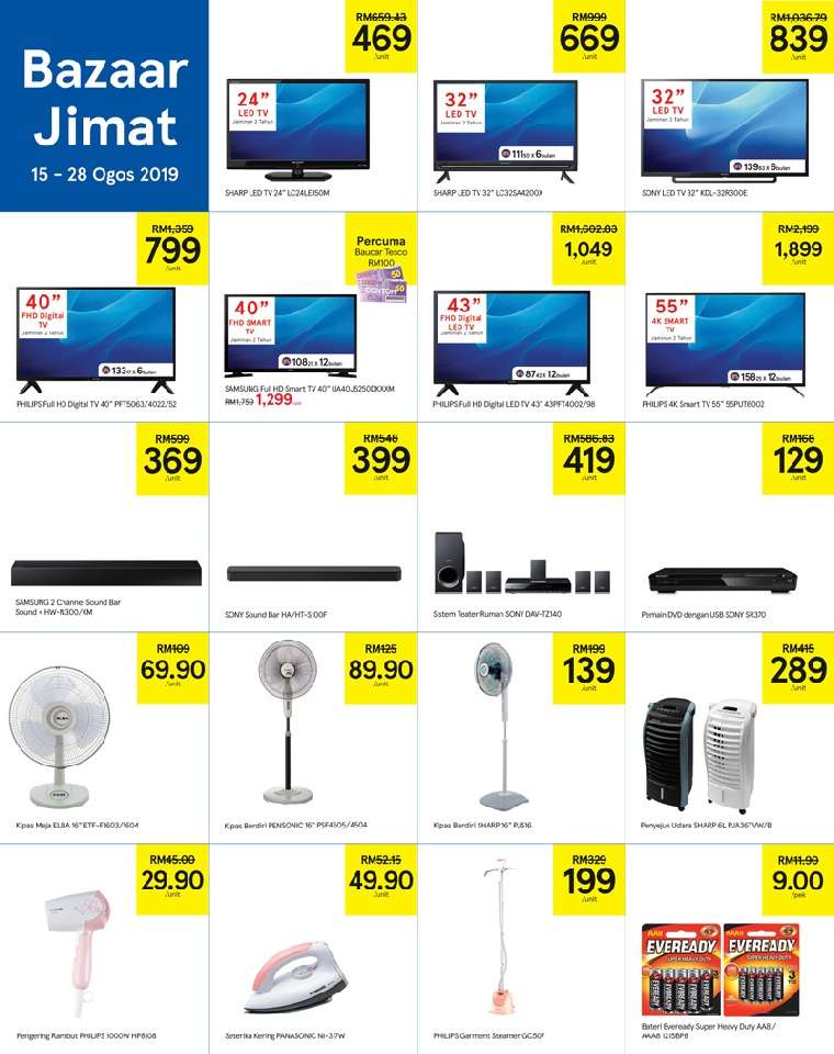 Tesco Malaysia Weekly Catalogue (15 August 2019 - 21 August 2019)