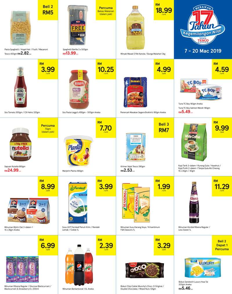 Tesco Malaysia Weekly Catalogue (7 March 2019 - 13 March 2019)