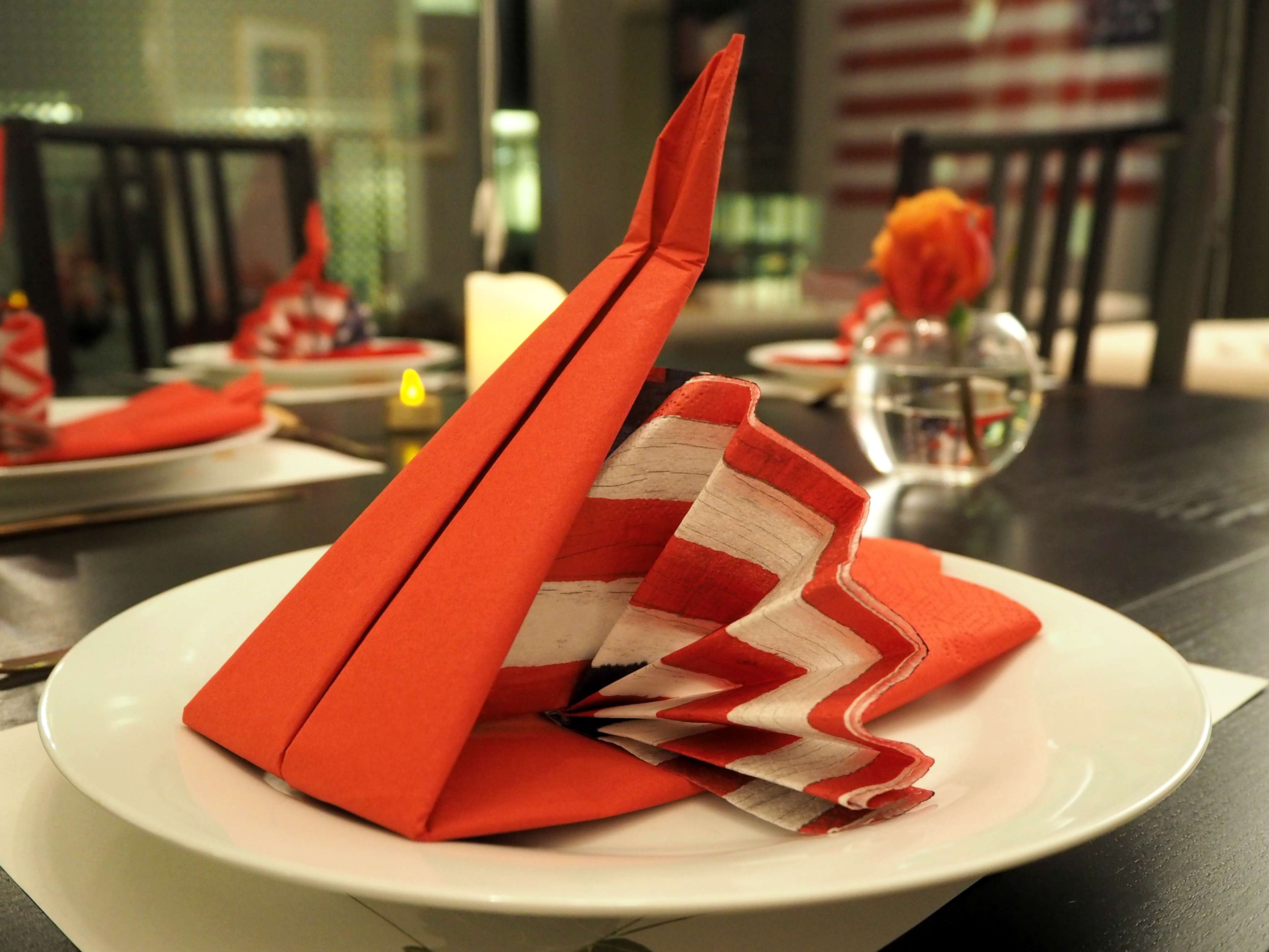 Turkey napkin fold