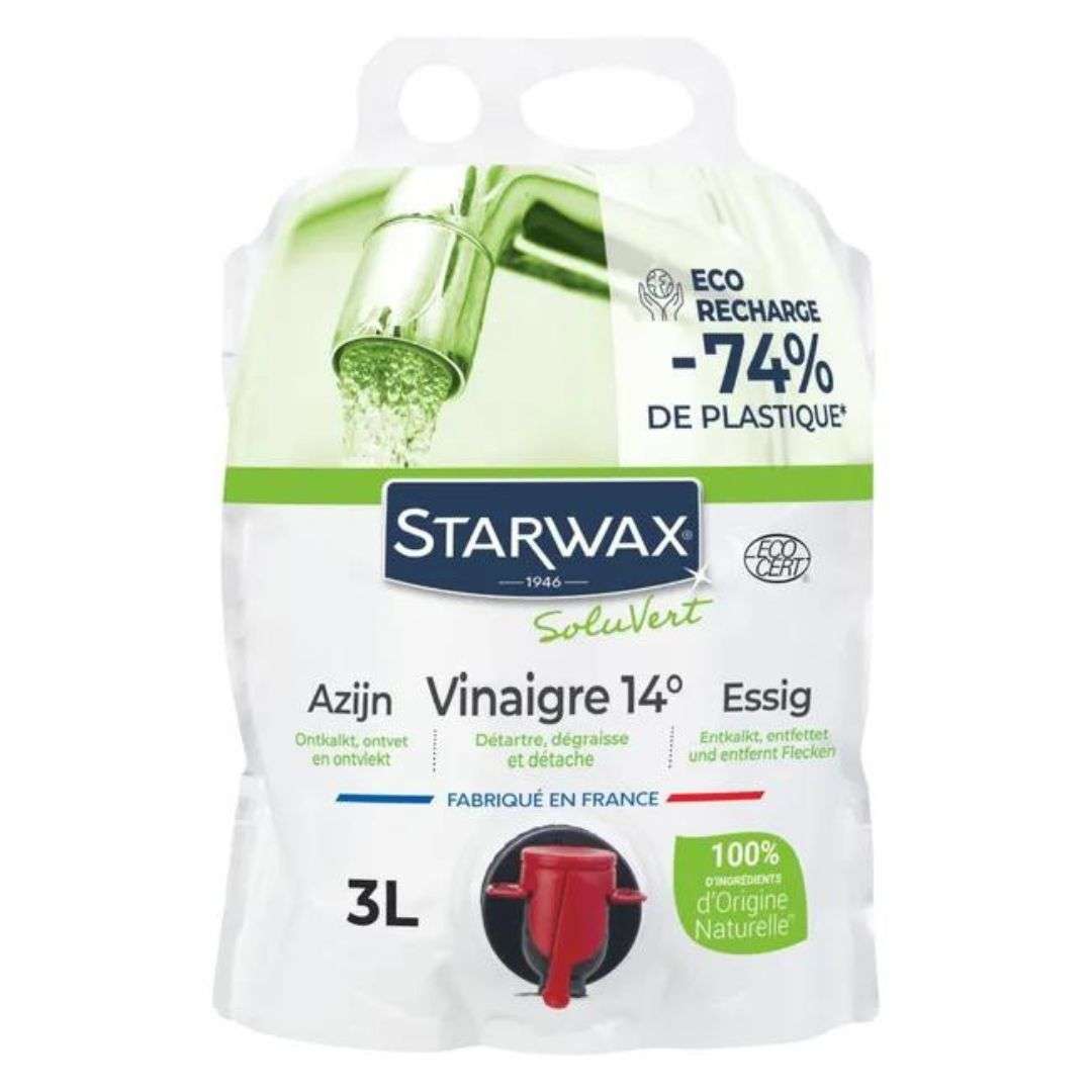 Vinaigre blanc eco recharge 3L de STARWAX