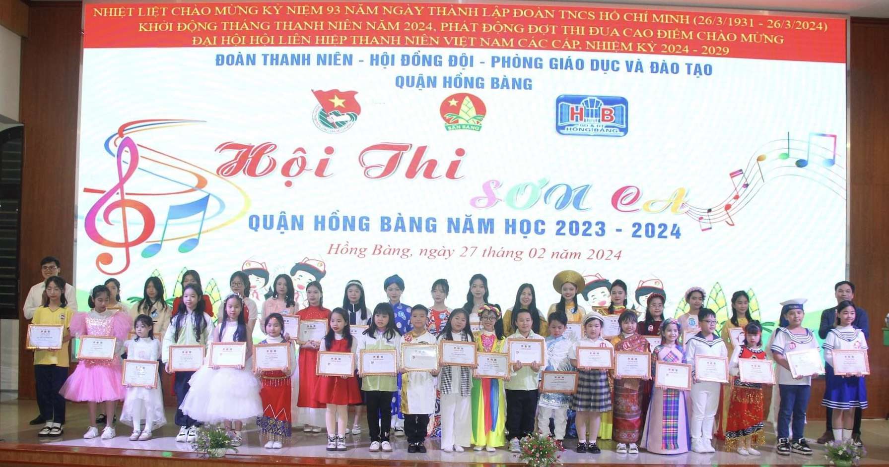Hội thi Sơn ca quận Hồng Bàng  năm học 2023 - 2024