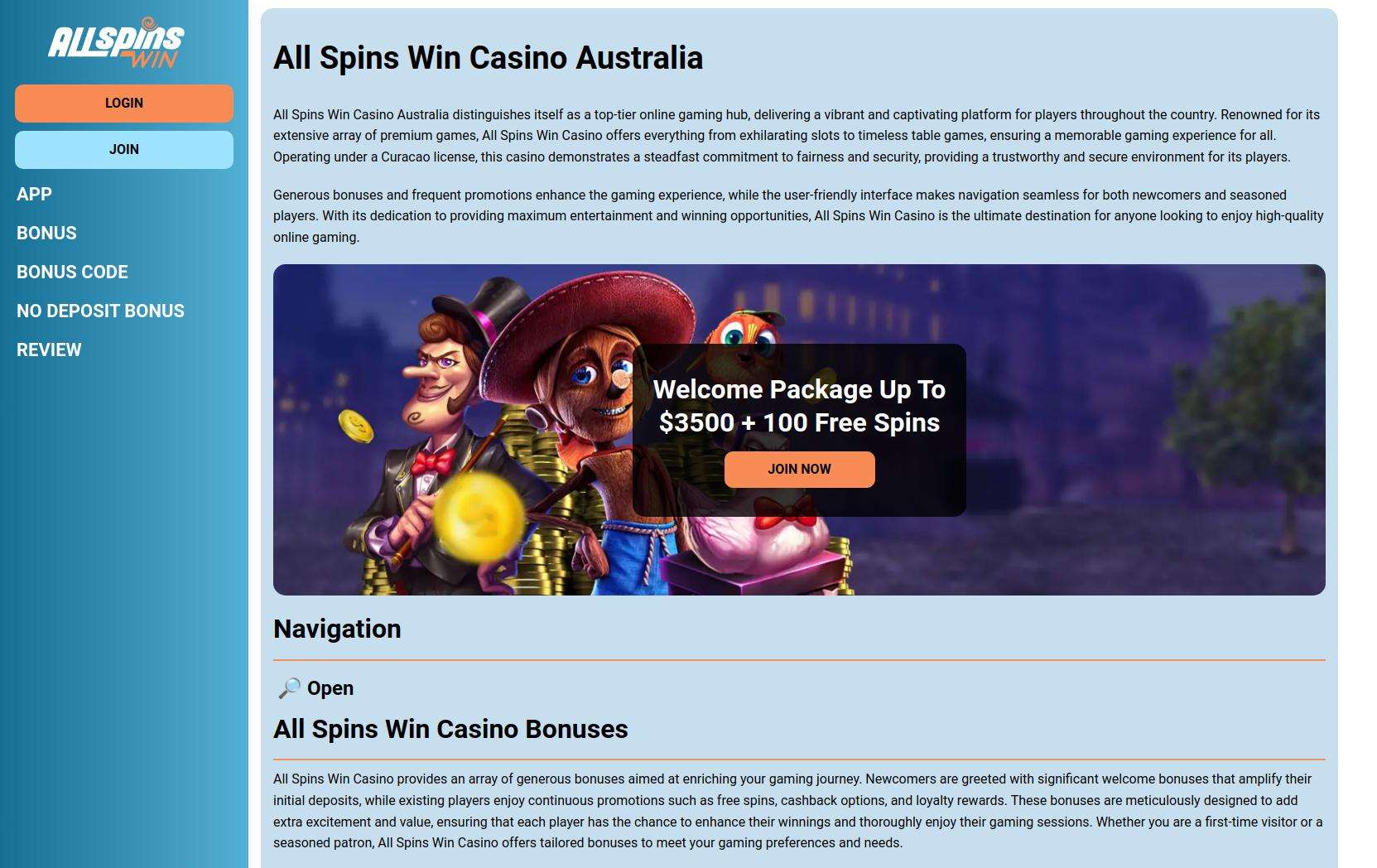 Highlighting the progressive jackpot games at Allspinswin Casino for Australian users