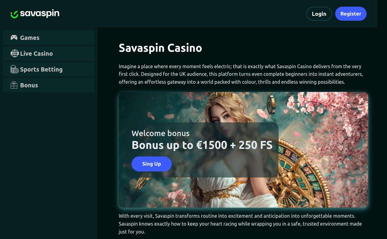 Exclusive Bonuses and Promotions at Savaspin Casino for UK Players