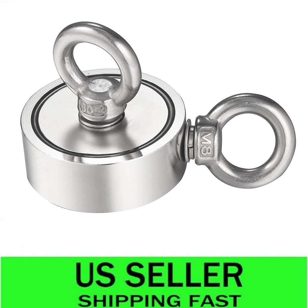 400BLS Pulling Force Neodymium Magnet Double-sided Salvage Fishing Magnet Hook 