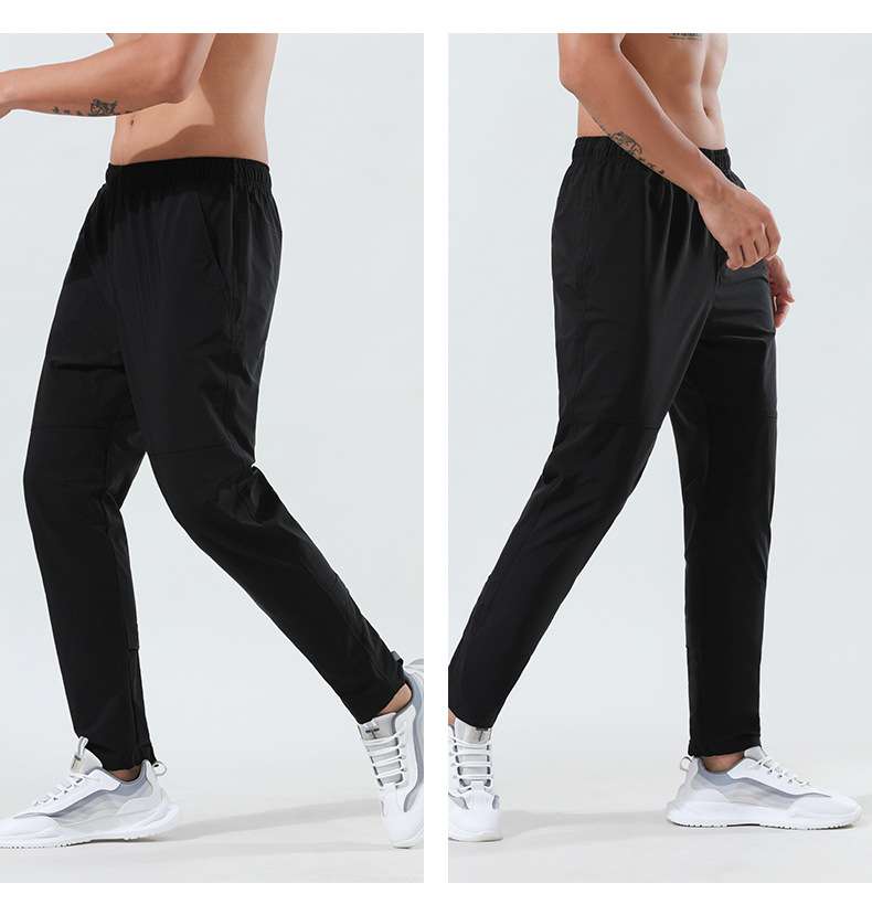 Outdoor sports and leisure fitness pants men's high elastic breathable loose running basketball trousers quick-drying sports pants for men