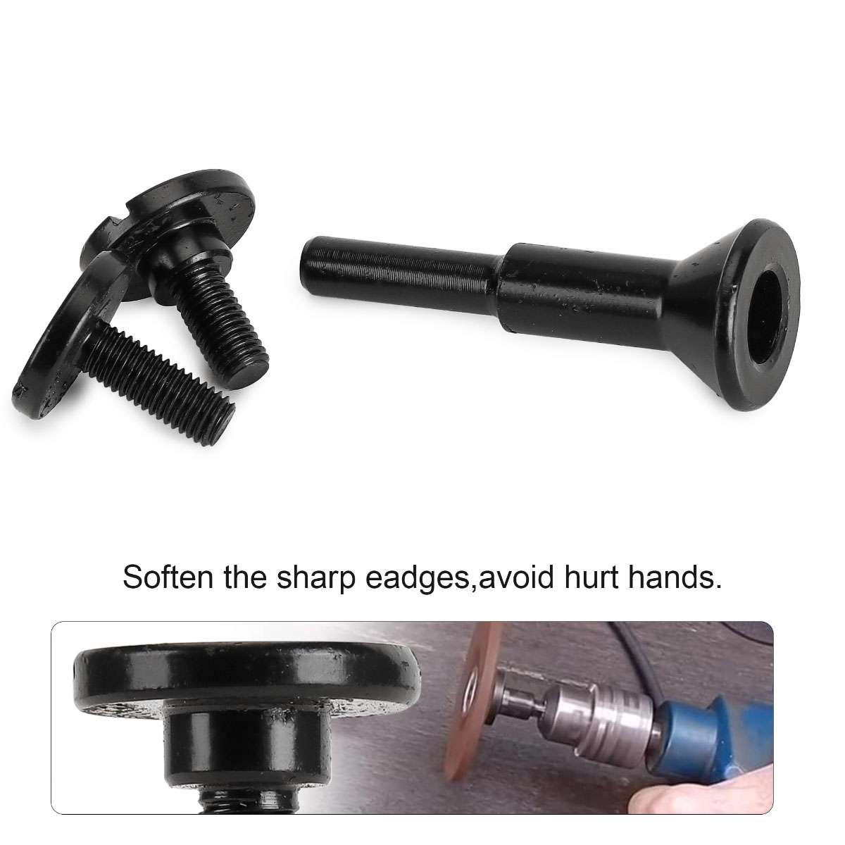 Perno Mandrino Disco Ruota Taglio Metallo Gambo 1/4" Fusto Stelo - Foto 9