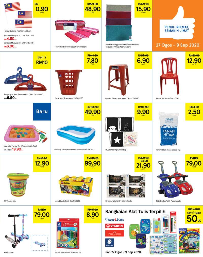Tesco Malaysia Weekly Catalogue (27 August - 9 September 2020)