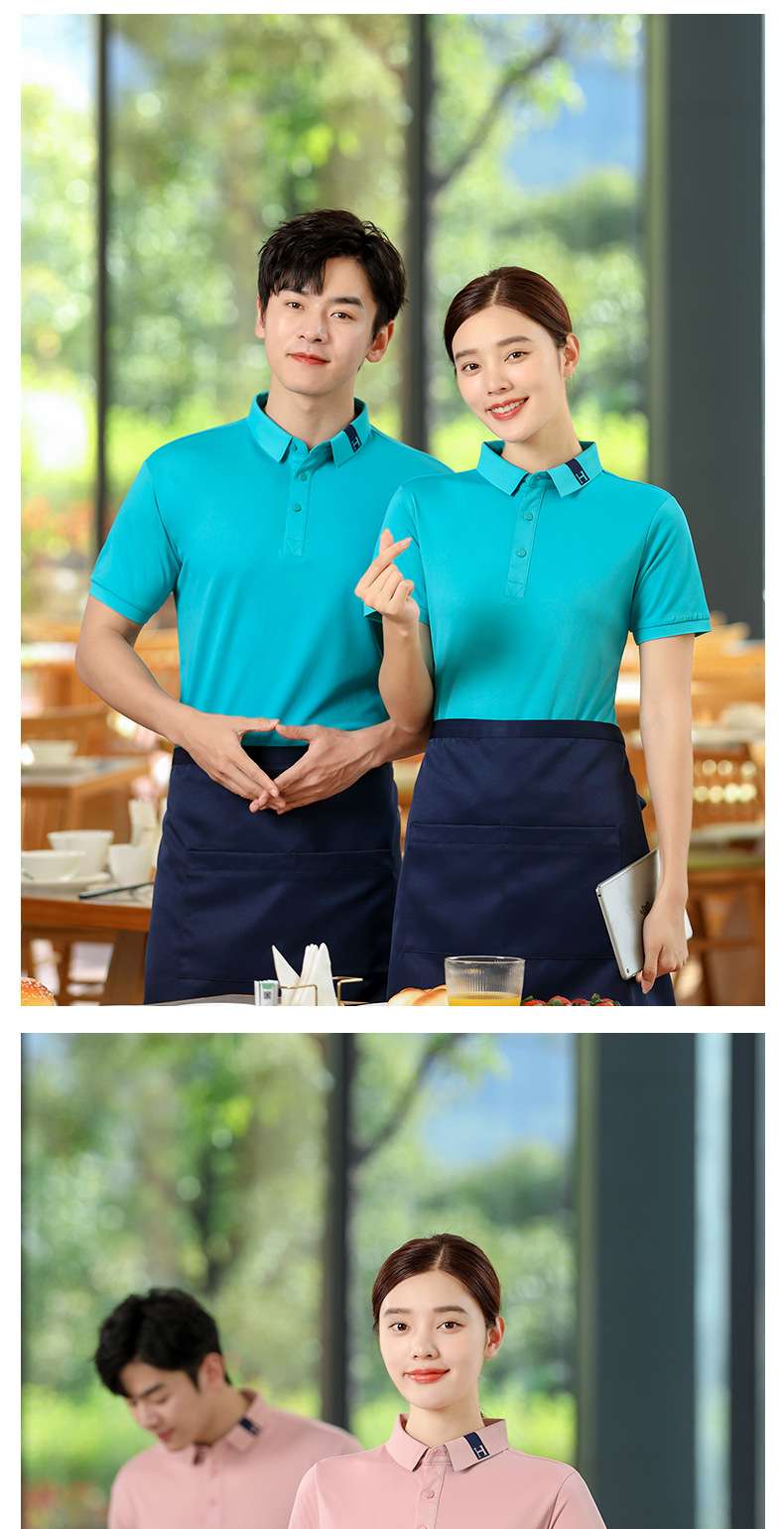 Short-sleeved quick-drying solid-color polo shirt women's summer short cultural shirt staff lapel polo advertising shirt commemorative shirt