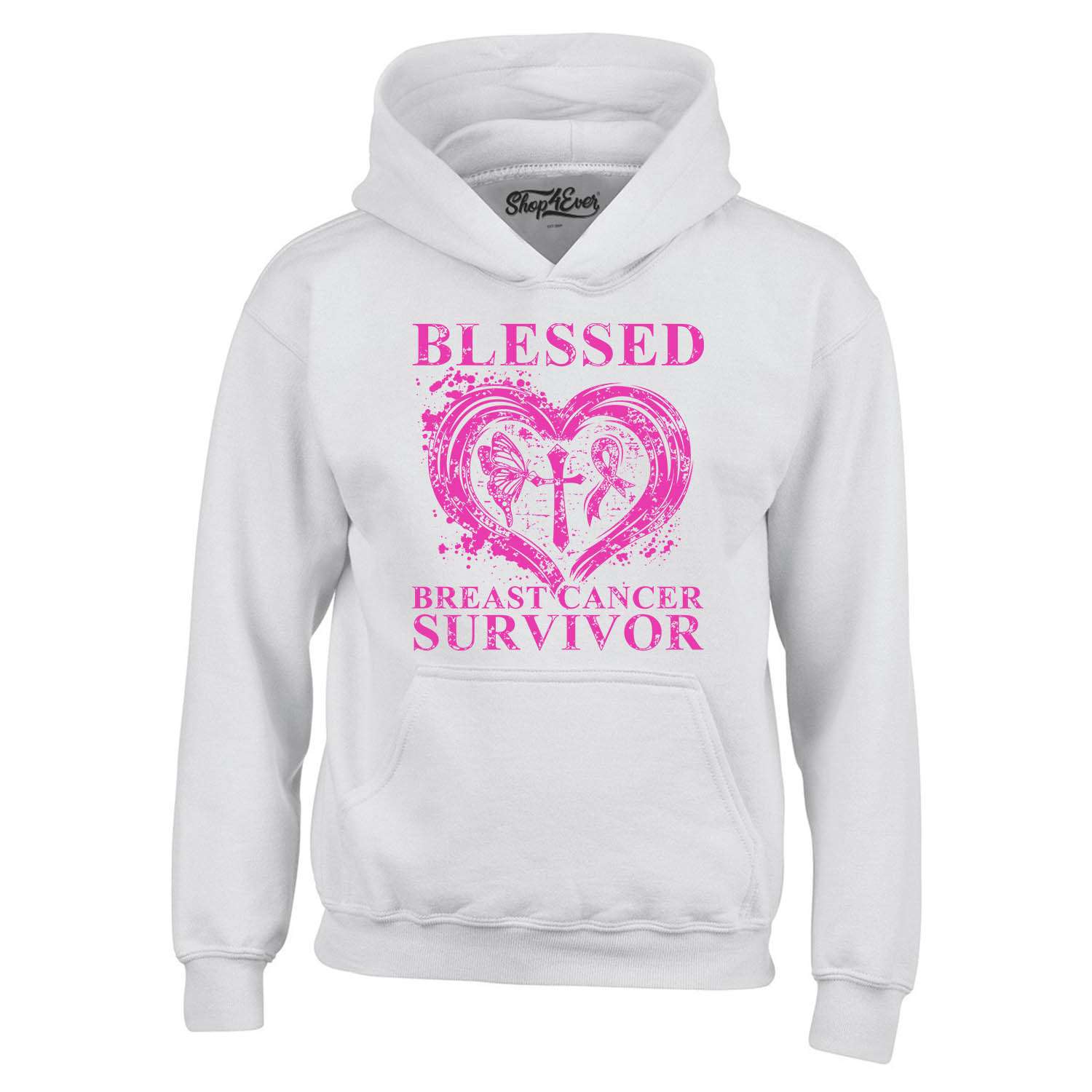 Tackle Breast Cancer Awareness PINK Ribbon Survivor supporter Hoodie S-6X 