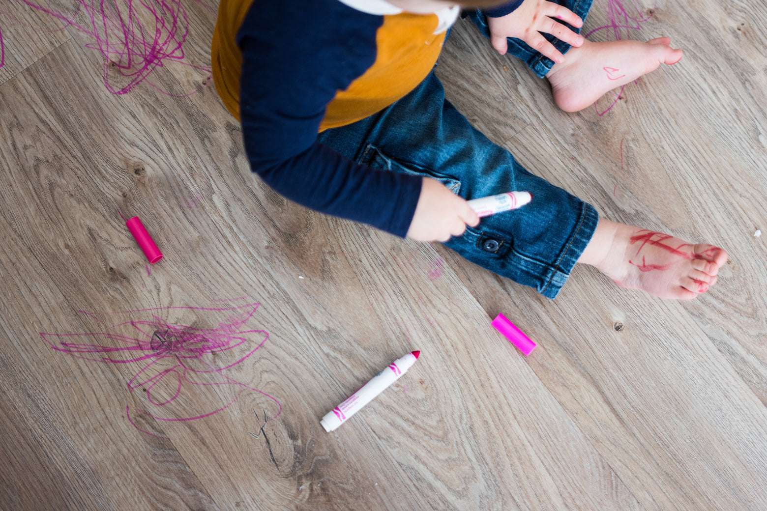 How To Get Crayon Off Floor