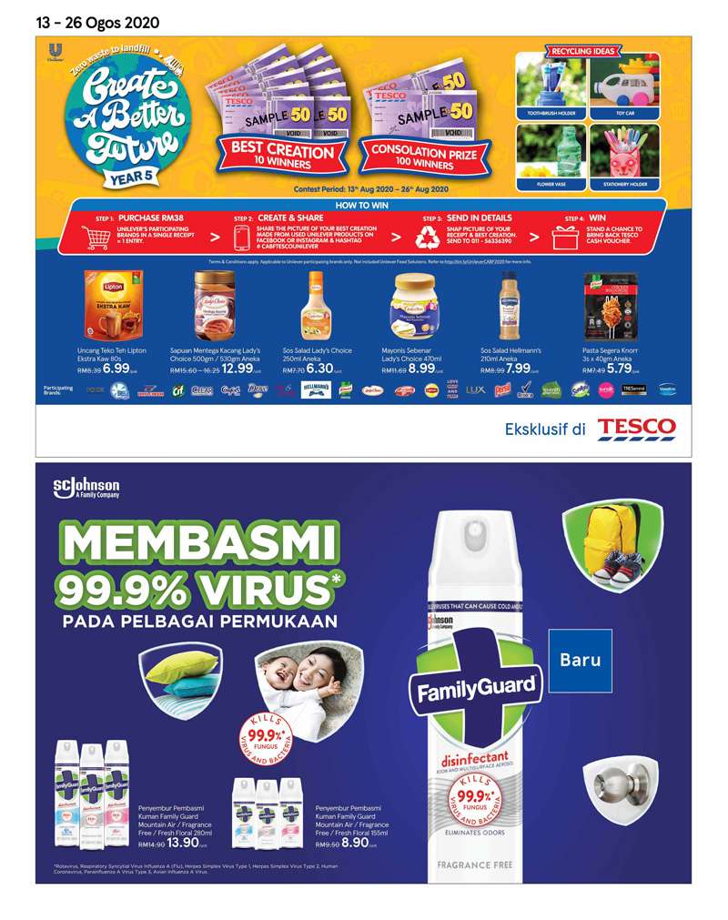 Tesco Malaysia Weekly Catalogue (13 August - 26 August 2020)