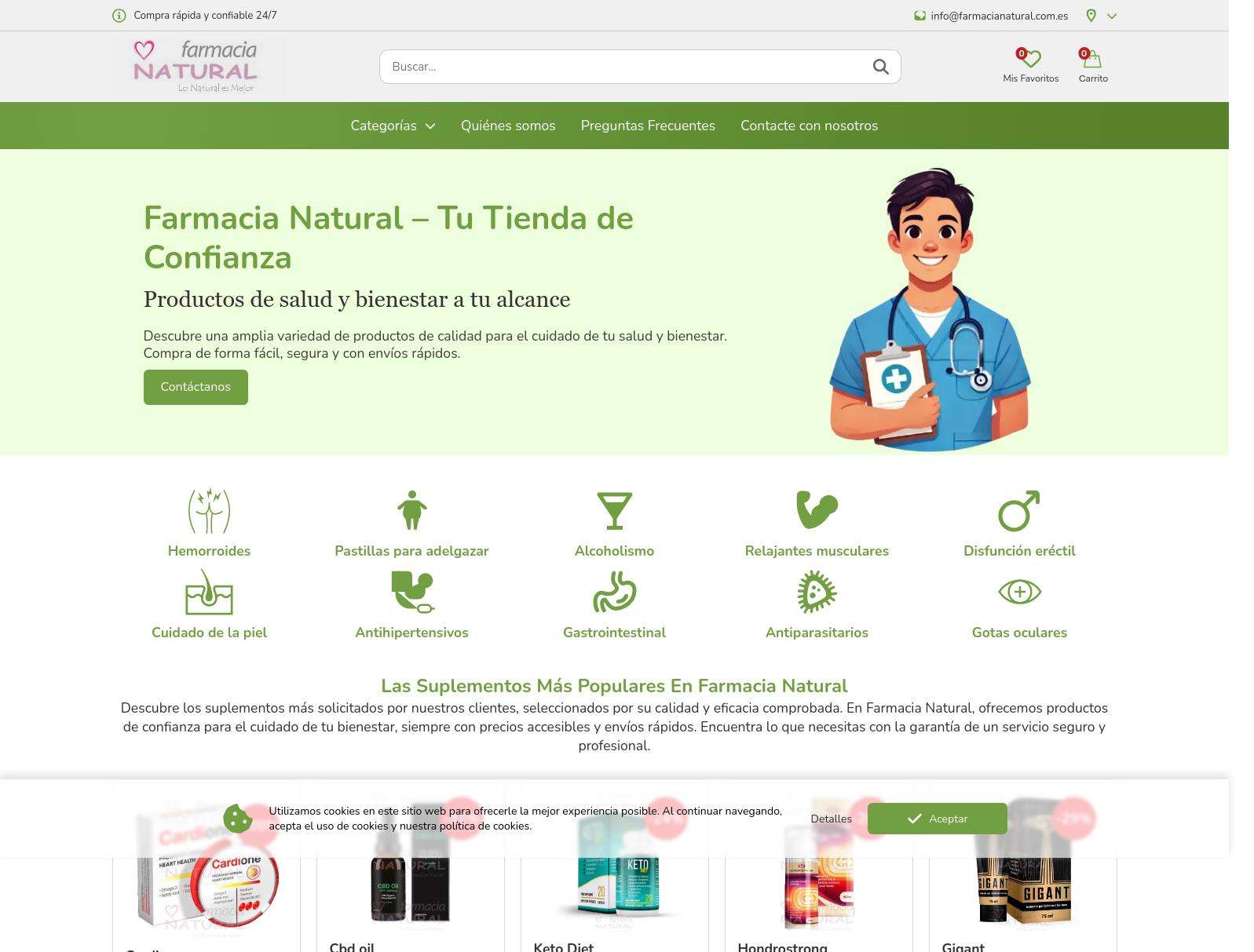 Comparativa de precios de productos OTC en Farmacia Natural