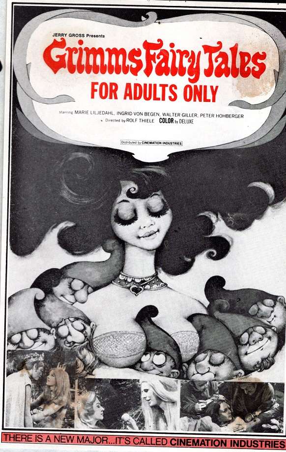 1969 Movie Poster Grimm's Fairy Tales For Adults Only 